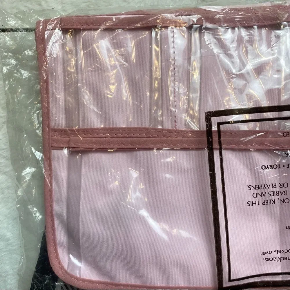 Avon Vintage Pink Jewelry Pocket Accessory Holder New In Bag